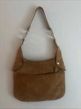 Tod's Brown Suede Shoulder Bag
